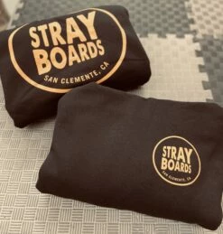 Stray Boards Unisex Hoodie Black & Gold -KITEBOARDING Shop 1 44695.1670717069