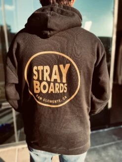 Stray Boards Unisex Hoodie Black & Gold