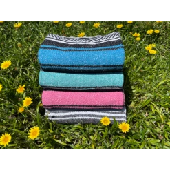 Hand-Crafted Mexican Beach Blanket - Blue -KITEBOARDING Shop 4 Blankets 92629.1687645800