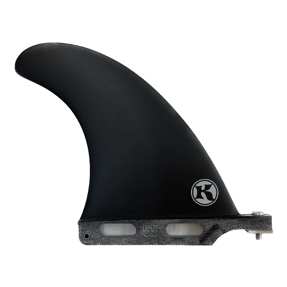 5.5" Fins Unlimited "K2D2" Kanoa Dahlin Surfboard Single Fin - Black 4 5.5" Fins Unlimited "K2D2" Kanoa Dahlin Surfboard Single Fin - Black - Image 2