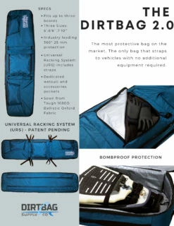 6'0" Dirtbag 2.0 - NEW - Multiple Surfboard Travel Bag -KITEBOARDING Shop DirtBag 2.0 printout 27598.1703191985