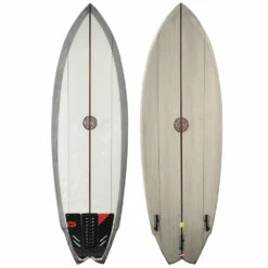 5'2" Hunter Knights Used Shortboard Fish Surfboard - Grey Resin Tint