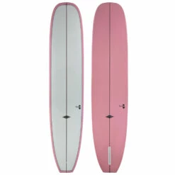 9'0" Hasbrook "Hipster" New Singlefin Noserider Longboard Surfboard - Pink