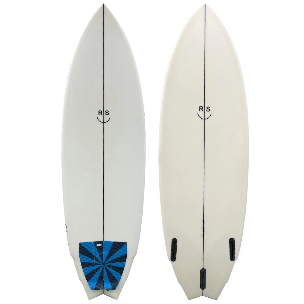 5'10" RS Custom Used Thruster Fish Shortboard Surfboard 3 5'10" RS Custom Used Thruster Fish Shortboard Surfboard