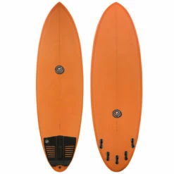 5'8" Hoffman Surfboards "Cheater" Used Epoxy Shortboard Surfboard - Orange