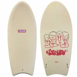 4'6" Crime ''Happy Killer X DFW'' New Shortboard Surfboard - Egg Nog