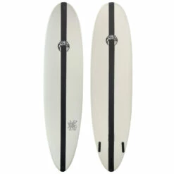 7'6"" Chelu "Bananas In Pajamas" New Epoxy Midlength Surfboard