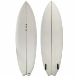 5'7" Anvil Hippy Twin New Shortboard Surfboard - Clear