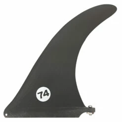 10" Singlefin "Tiller" By 74 Surfboards (Black)