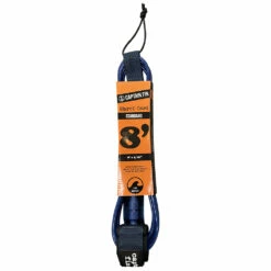 Captain Fin - 8' Standard "Shred Cord" Surfboard Leash - Navy