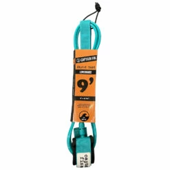 Captain Fin - 9' Standard "Shred Cord" Surfboard Leash - Teal