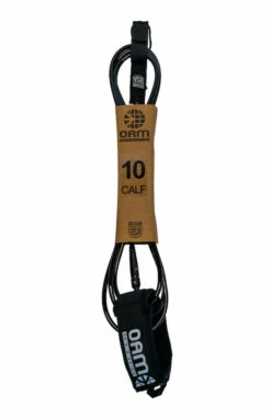 OAM 10' Calf Surfboard Leash - Black