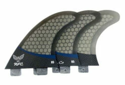 Rainbow Fin Co. "R5" FCS Thruster Set - Blk / Smoke