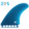 True Ames "TA Twin" New Surfboard Fin Set - FUTURES - BLUE