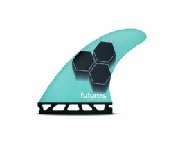 Futures "AM1" New Honeycomb Thruster Fin Set - Aqua/Black