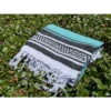 Hand-Crafted Mexican Beach Blanket - Aqua -KITEBOARDING Shop aqua1 01768.1687646386