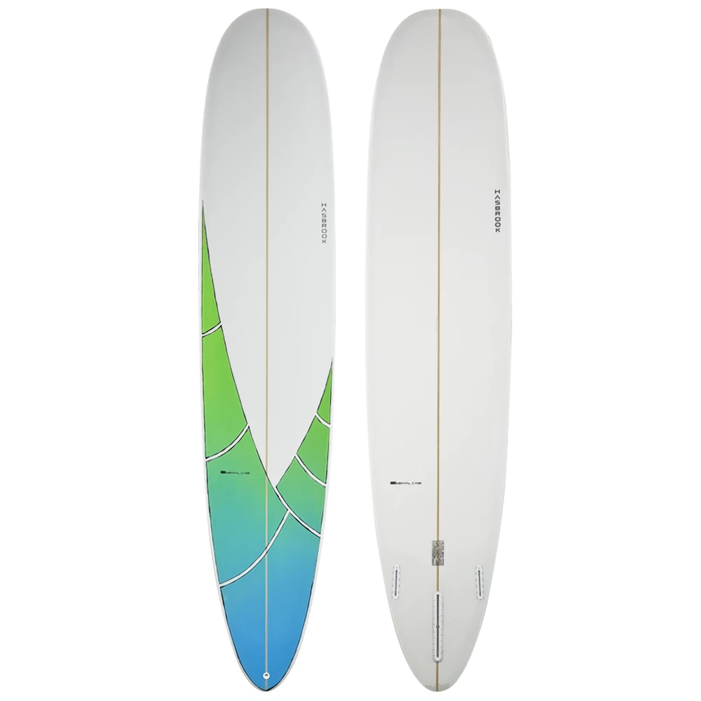 9'0" Hasbrook SurfCraft "Mental Case" New High Performance Longboard Surfboard (Blue/Green Fade) 3 9'0" Hasbrook SurfCraft "Mental Case" New High Performance Longboard Surfboard (Blue/Green Fade)