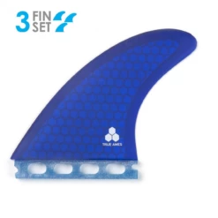 True Ames - Channel Islands - New Medium Size Thruster Set FUTURES - Blue Hexcore