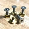 M8 Hydrofoil Brass Track Nuts(4) And Stainless Steel M8 X 25mm Mounting Screws(4) Discounts Apply ! -KITEBOARDING Shop foilmount m8 brass track nut screw set 1