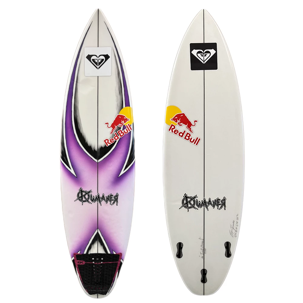 5'9 Rumaner Surfboards Custom Used Shortboard Surfboard - Airbrush Design Under-Glass (Purple) 3 5'9 Rumaner Surfboards Custom Used Shortboard Surfboard - Airbrush Design Under-Glass (Purple)