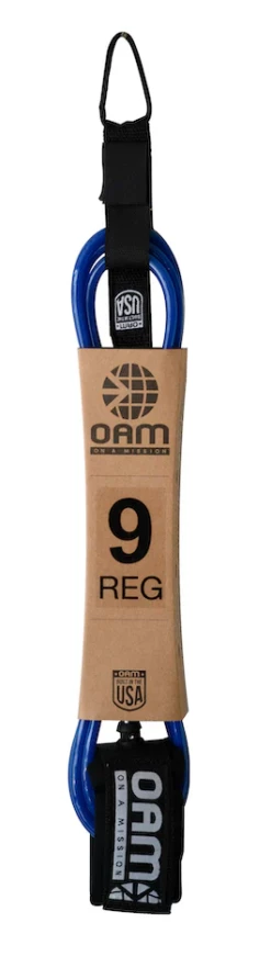OAM 9' Regular Surfboard Leash - Blue