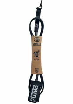 OAM 10' Comp Surfboard Leash - Black