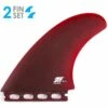 True Ames "TA Twin" New Surfboard Fin Set - FUTURES - RED -KITEBOARDING Shop ta red 11448.1693605604