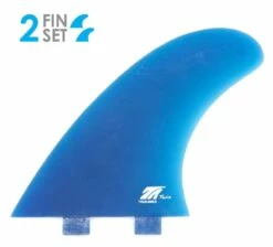 True Ames "TA Twin" New Surfboard Fin Set - FCS - BLUE