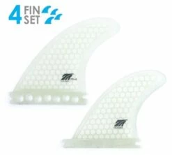 True Ames Timmy Patterson Quad Fin Set - Futures - Clear Hexcore